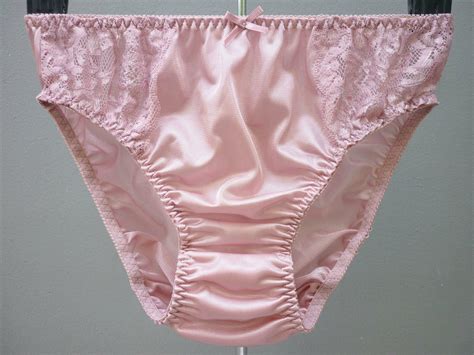 Vintage Sexy Sissy Sheer Lace Nylon Panties Undies Hi Cut