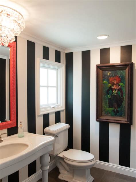 These free photos are cc0 licensed, so you can use them in both your personal or commercial projects without attribution. Black and White Striped Powder Room With Colorful Accents ...