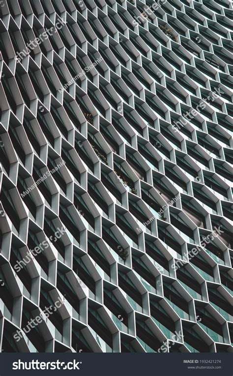 Repetitive Architecture On Buildings Singapore Stock Photo 1932421274