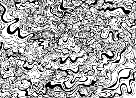 Trippy (Psychedelic) Coloring Pages - Free Printable Coloring Pages for