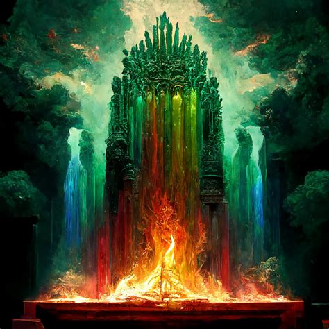 Emerald Throne In Heaven Depiction 2 Biblical Art Etsy Australia