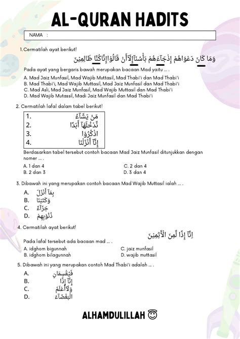 Detail Contoh Mad Wajib Muttasil Dalam Al Quran Koleksi Nomer