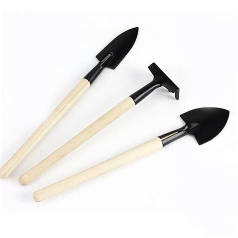 Hand Tools 3pcsset Mini Garden Plant Tool Set With Wooden Handle