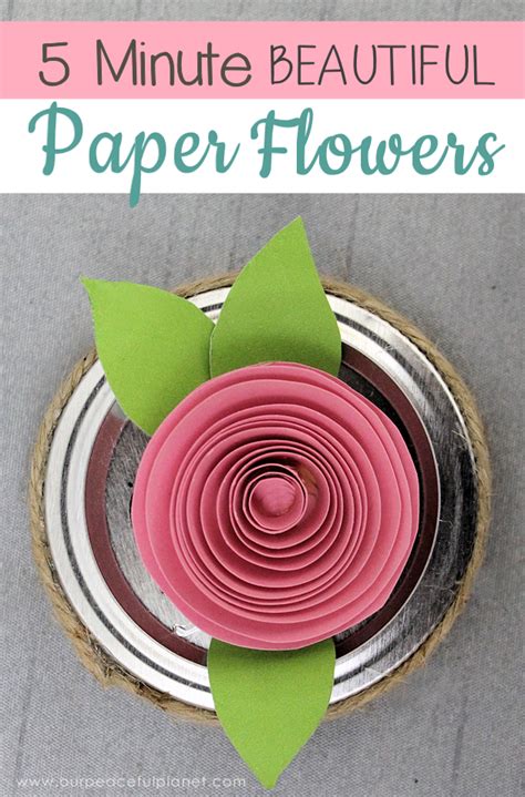 How To Make Beautiful Diy Paper Flowers In 5 Minutes
