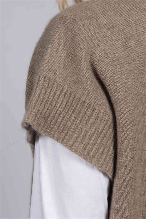 camel brown beige women s pure cashmere sleeveless sweater italy in cashmere uk