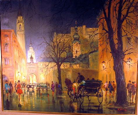 Learn the french painting vocabulary as a list of french painting terms with english translation. FRENCH PARISIAN STREET SCENE OIL PAINTING SIGNED For Sale | Antiques.com | Classifieds
