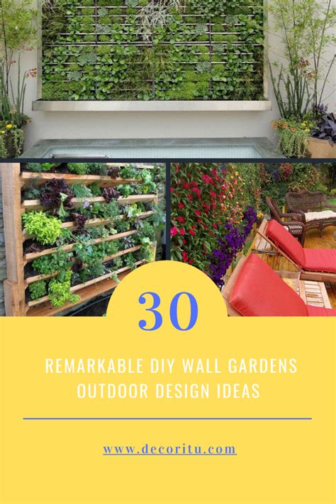 31 Incredible Diy Wall Gardens Outdoor Design Ideas Diy Wall Garden