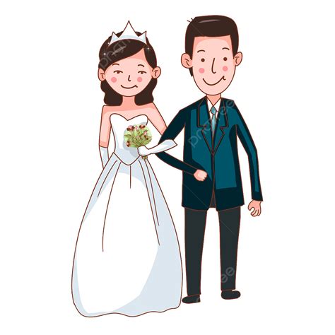Marriage Couple Png Picture Creative Cartoon Wedding Couple Marriage Bride Clipart Cartoon