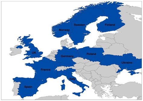 Top 10 Largest Countries Of Europe Mappr