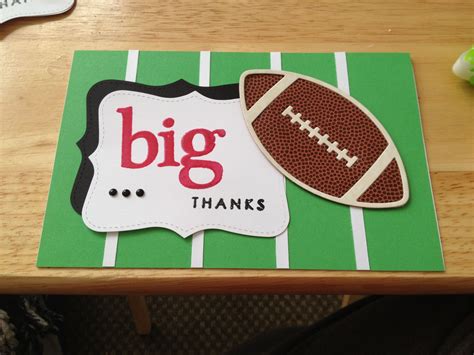 Thank You Card For Our Football Coaches Kids Cards Card Making