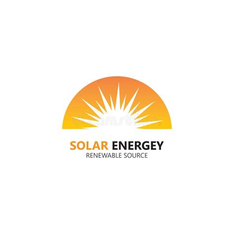 Set Solar Panel Electricity Renewable Energy Vector Logo Design