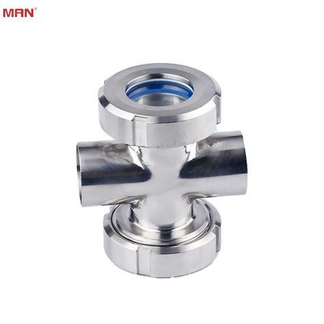 Din A Sms Iso Sanitary Stainless Steel Pipe Fitting Union Cross Type Sight Glass China Union