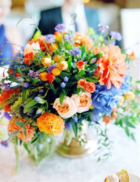 Colorful Russian Wedding Beautiful Flower Arrangements