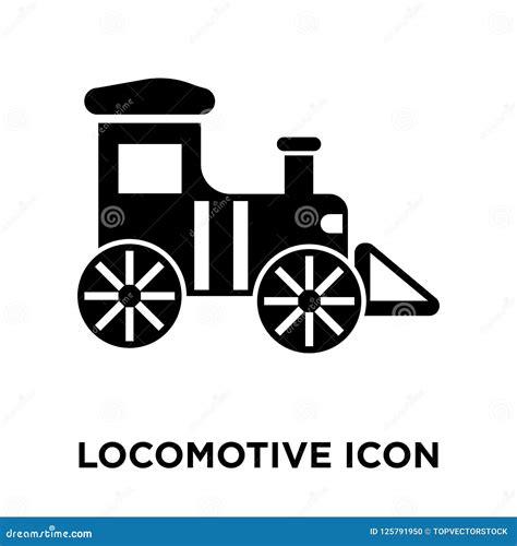 Locomotive Icon Vector Isolated On White Background Logo Concept Of