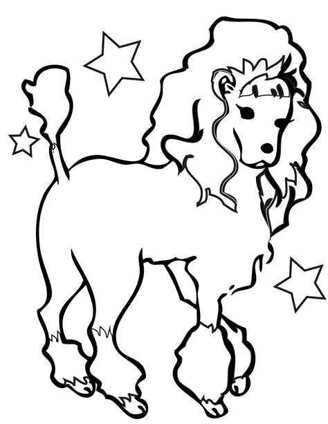 Toy Poodle Coloring Pages At Free