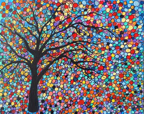 Love This Mosaic Woodland Forest Abstract Nature Tree Art Trees