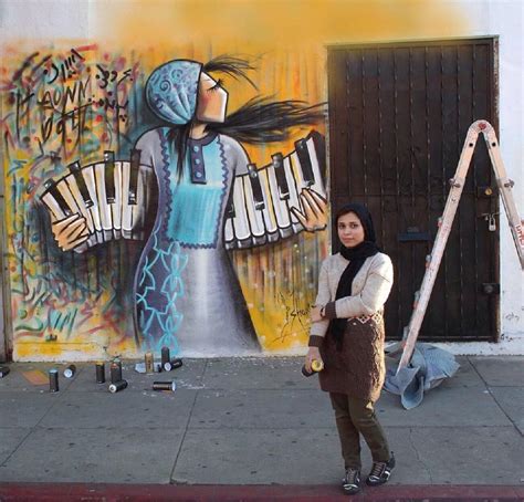 Shamsia Hassani Fine Arts Lecturer And First Known Female Graffiti