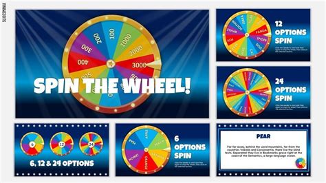 Free Spinning Wheel Powerpoint Template