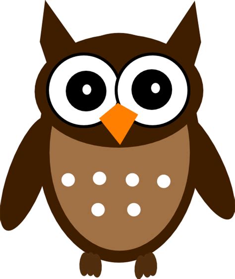 Brown Cute Owl Clip Art At Vector Clip Art Online Royalty