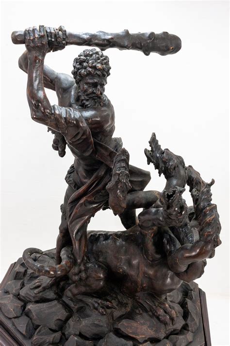 19th Century Statue Hercules Slaying The Hydra At 1stdibs