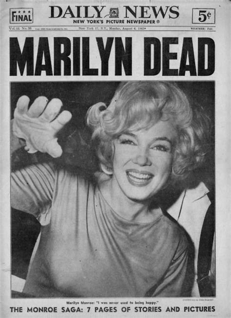 The News Marilyn Monroe Death Marilyn Monroe Marilyn