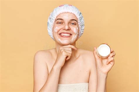 Healthy Skin Care Wellness Through Cosmetics Anti Aging Routine Stock