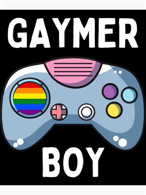Gaymer Boy Controller Lgbt Gamer Gay Pride Month Poster For Sale By