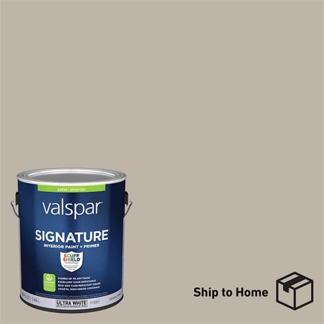Valspar Signature Satin Gallery Grey 2006 10b Interior Paint 1 Gallon