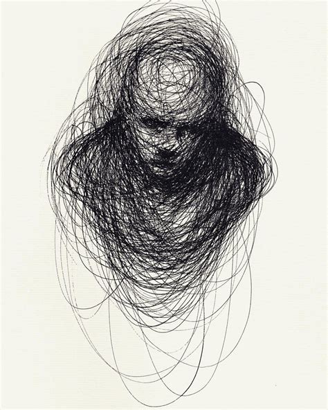 Scribbled Portraits Of Brooding Figures By Adam Riches — Colossal