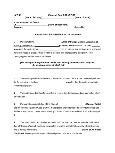 Printable Disclaimer Form Printable Forms Free Online