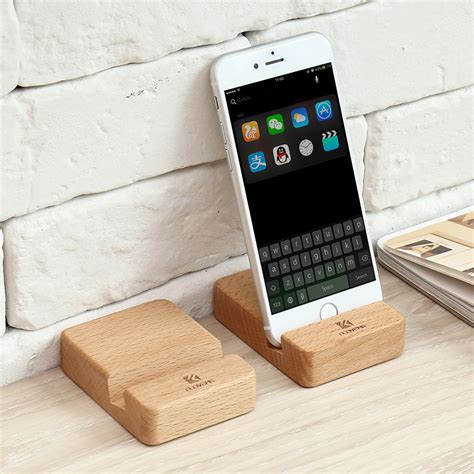 Buy Natural Wooden Cell Phone Holder