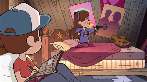 Изображение S1e1 Mabel With Grappling Hook On Bedpng Гравити Фолз
