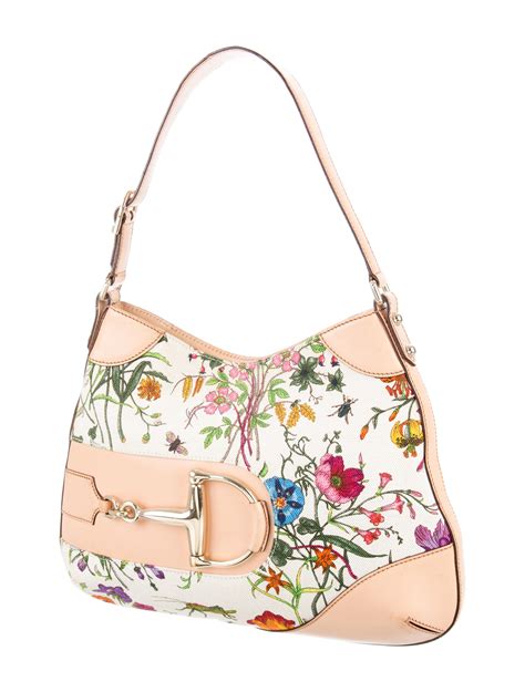 Gucci Flora Horsebit Shoulder Bag Handbags Guc154962 The Realreal