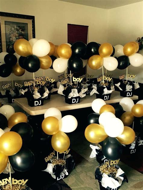 I set up 21 little trays all with small objects in them and let the kids add one from each tray to their bottle. 45 Graduation Party Ideas Black And Gold Bridal Shower ...
