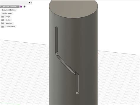 Fusion 360에서 CAM 경로 또는 모델링된 슬롯을 원통으로 만드는 방법