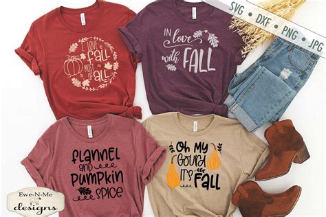 I Love Fall T Shirt Bundle Fall Pumpkin Autumn Svg 772290