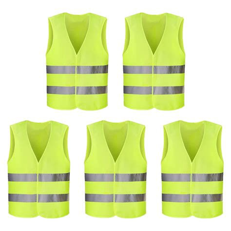 High Visibility Reflective Vest Day Night Security Guard For