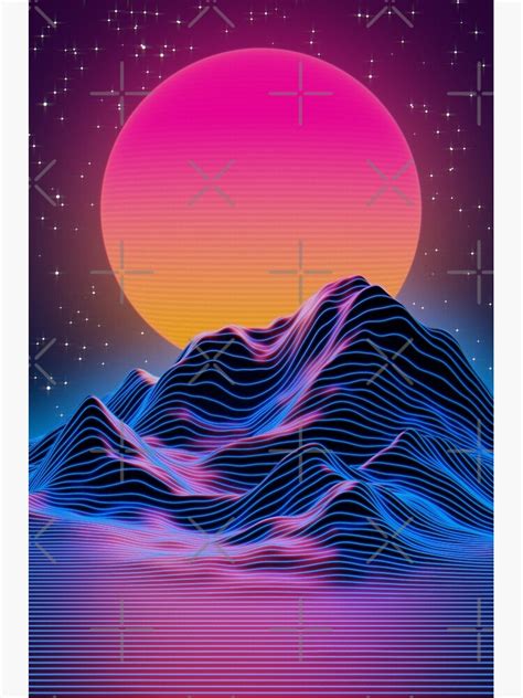 Vaporwave Sunset Vaporwave Vaporwave Sunset Mobilewallpape Poster