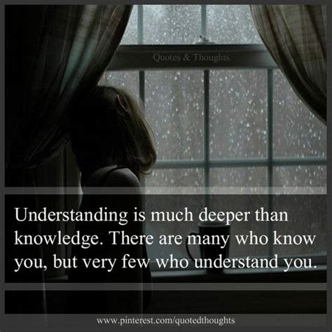 Understanding Is Much Deeper Than Knowledge There Are Many Who Know