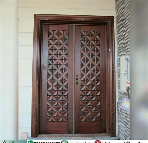 Jual pintu kupu tarung untuk pintu utama depan rumah model minimalis terbaru, klasik modern ukiran kayu jati jepara dengan harga murah dan kualitas export. Model Pintu Depan - Desain Rumah