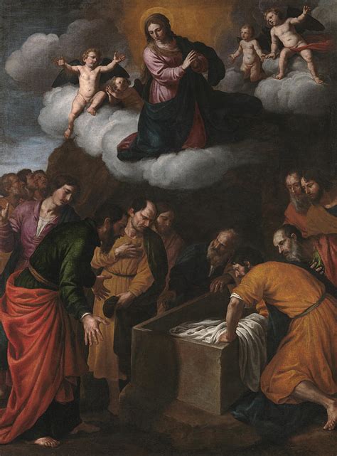 The catholic doctrine of the assumption of mary into heaven states that mary was transported into heaven with her body and soul united. Assumption Of Mary Painting by Alessandro Turchi