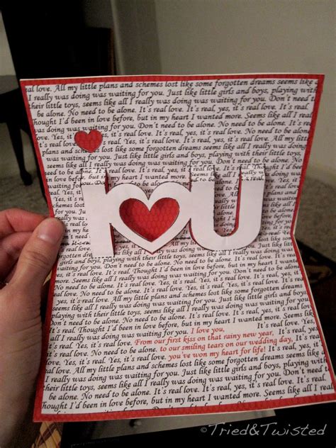 Tried and Twisted: Pop-up Valentine's Day Card