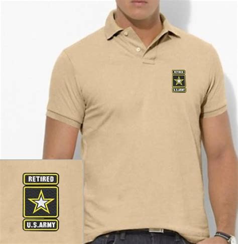 Us Army Retired Polo Shirts Army Military