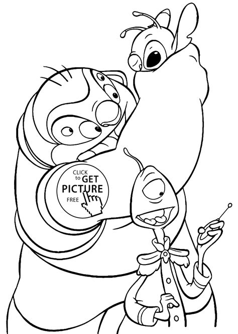 After the film, choose a coloring sheet, relax, unwind and color together! Jumba Lilo and Stitch coloring pages for kids, printable free