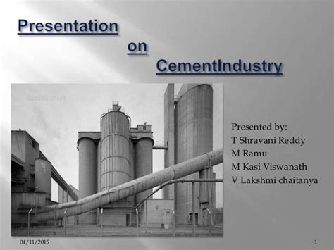 Cement industry
