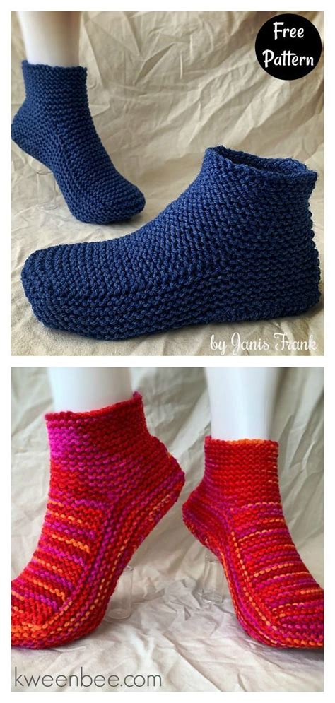 Simple garter stitch slippers free knitting pattern. Simple Garter Stitch Slippers Free Knitting Pattern ...