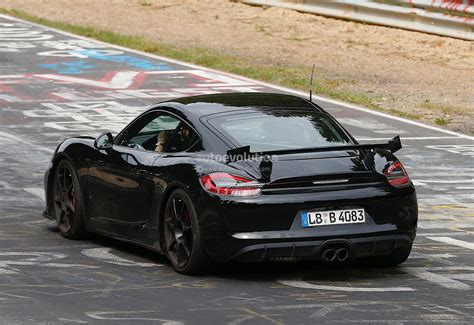 Porsches Future Hp Super Cayman Gt Spied Lapping The Nurburgring Autoevolution