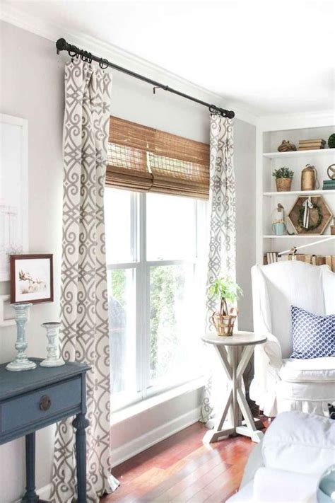 85 Beautiful Farmhouse Living Room Curtains Decor Ideas Window