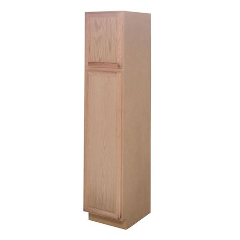 Unfinished Assembled 18 X 84 X 24 In Base Pantry Kitchen Cabinet In