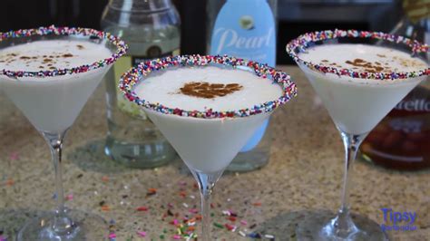 Cake Batter Martini ~ Rim Glasses With Corn Syrup And Sprinkles 15